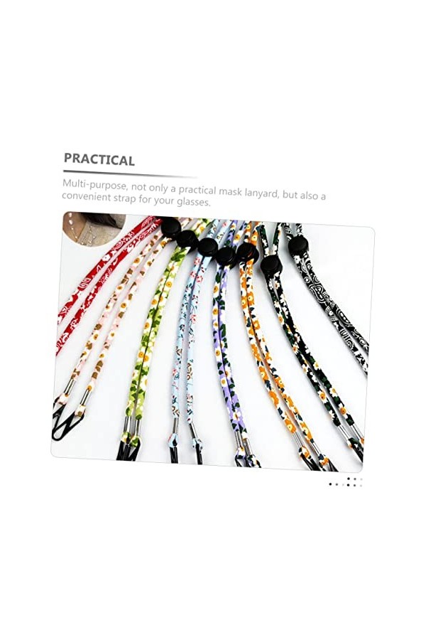 Operitacx 40 Pcs Lunettes Masque Lanière Masque DExercice Collier Délicat Enfants Collier Sangle De Lunettes Réglable Chaîne