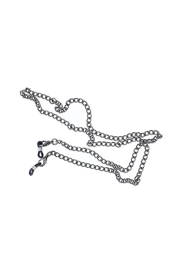 Chaîne de lunettes surrento en métal robuste avec boucle en caoutchouc et stoppeur - Petit modèle