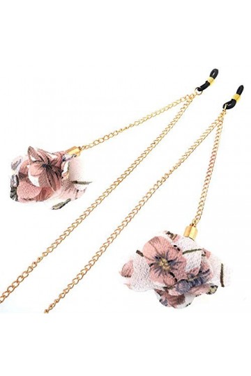 HAOLI Chaînes de Lunettes pour Femmes Lunettes Dentelle Fleur Lunettes Cordons Lunettes Porte-Sangle Lanières Retenue De Lune