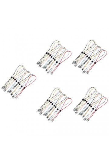 VILLCASE 40 Pcs Lunettes Masque Lanière Cordons De Lunettes Réglable Visage Couverture Lanière Chaînes De Lunettes Porte-Lune