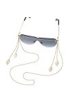 HJKOGH Bohême métal Feuille Gland Pendentif Cordons Lunettes de Lecture chaîne Femmes Lunettes de Soleil Accessoires Lunettes
