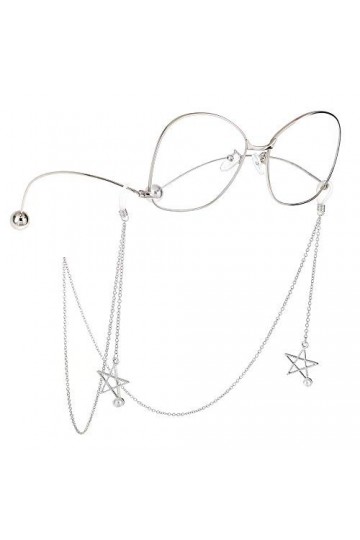 HAOLI Pendentif Perle Chaînes De Lunettes pour Femmes Lunettes De Soleil Sangle en Forme Détoile Lunettes Cordons Lanières R