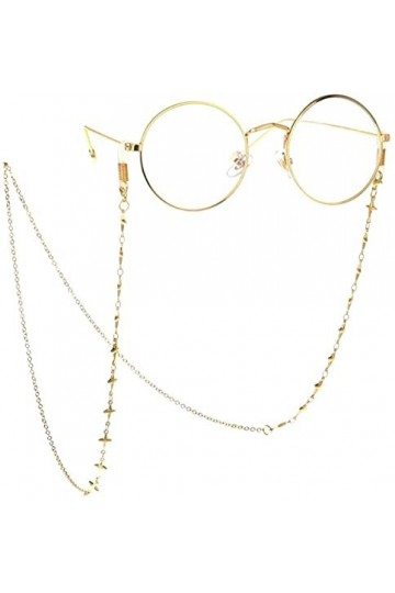 HaoLi Chaîne de Lunettes Chaîne de Lunettes Simple Chaîne de Lunettes en métal Porte-Cordon Lunettes de Soleil Lanière Sangle