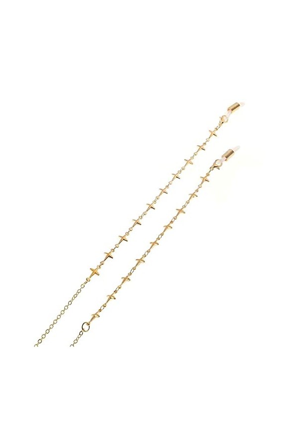 HaoLi Chaîne de Lunettes Chaîne de Lunettes Simple Chaîne de Lunettes en métal Porte-Cordon Lunettes de Soleil Lanière Sangle