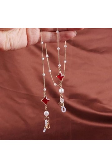 Collier de sangle de lunettes, chaînes de lunettes longes 1 pièces sangle de lunettes lunettes de lecture chaîne suspendue lu