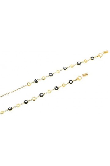 HAOLI Lunettes Chaîne Lunettes Collier Chaîne Antidérapante Cristal Perle Chaîne Lunettes Sangle Cordons Porte-Lunettes de So