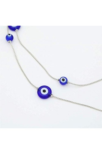 Chaîne de perles bleues Porte-lunettes Spectacle Cordon de lunettes de soleil Collier Chaîne à maillons Lanières dextrémité 