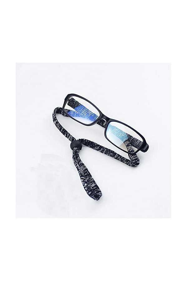 ZWEBY Chaînes de Lunettes Femmes Mme Lunettes De Dérapage Chaîne avec Une Attache De Cou 65 Cm Facile À Transporter Et À Util