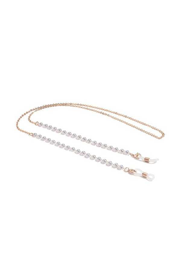 Collier de sangle de lunettes, chaînes de lunettes longes en métal, chaîne de masque en forme de cœur damour for femmes, cha