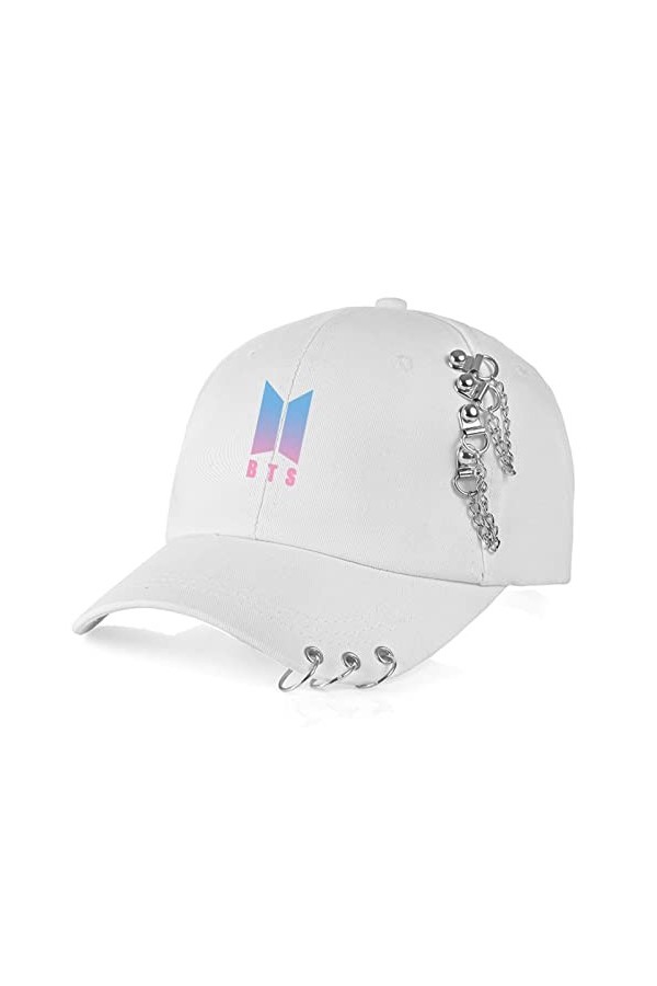 BTS Casquette De Baseball Kpop Hat Hip Hop Hat Casual Cap Chapeaux De Soleil Parfait pour Les Activités De Plein Air Taille R