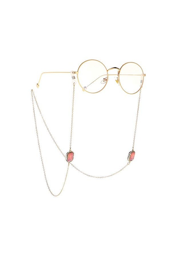 Personnalité Chaînes De Lunettes Titulaires Chaînes De Cordon De Spectacle Pour Femmes Baguette Perles Cou Cordon Lunettes De