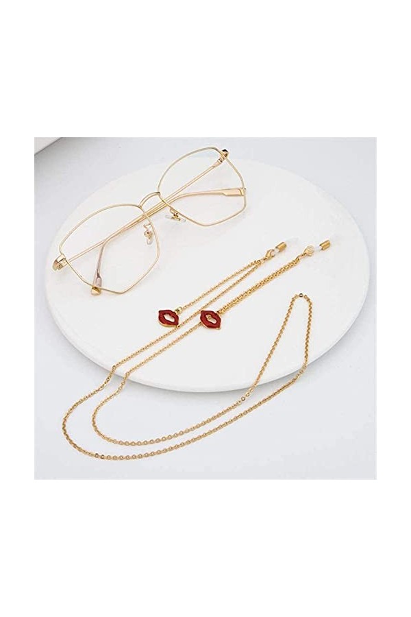 Chaînes de lunettes Chaîne antidérapante Lunettes de soleil Sangles Chaîne Cordons de lunettes Sangle de cou Cordon de lunett