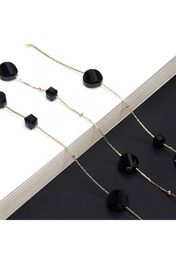 FOUNCY Chaîne de Lunettes Lunettes de Soleil Porte-Lunettes Lunettes Cordons Lunettes Lunettes Sangle Cou Cordon Chaîne Or 70