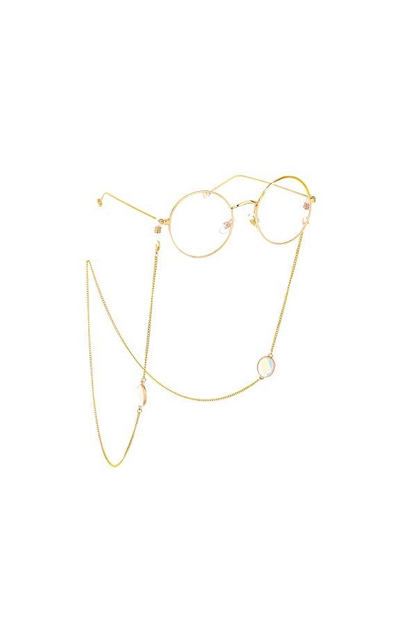 FOUNCY Chaîne de Lunettes Unisexe Anti-Slip Lunettes de Soleil chaîne Lunettes Lunettes Cordons Lunettes Sangle Cou Cordon ch