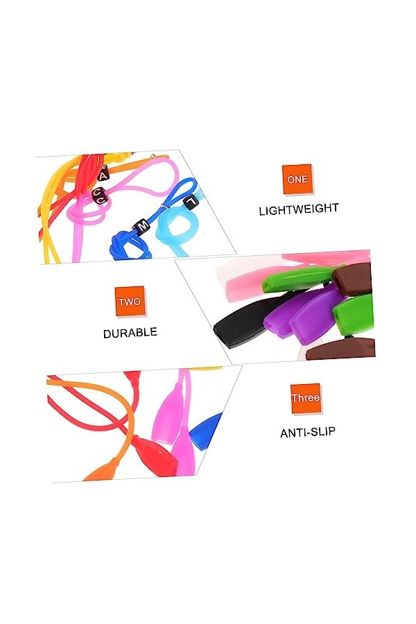 Housoutil 36 Pcs Lunettes De Soleil Lunettes Sangles Lunettes Sangle Chaîne De Lunettes Cordon Lunettes Lanière Cordon De Ret