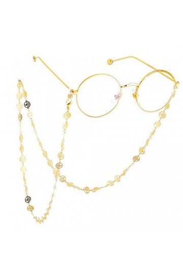 GYC Chaîne de Lunettes Motif Arbre de Vie Anti-dérapant Support de retenue de Lunettes de Soleil Chaîne de Lunettes Lunettes 