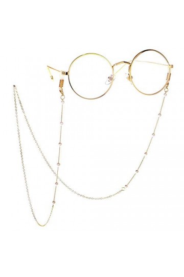 GYC Personnalité Perle Perlée Chaîne De Lunettes Lunettes De Soleil Cordon De Retenue De Lunettes Corde Sangle De Cou Titulai