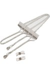 Lanière de chaîne de lunettes - Chaîne de lunettes Sangle de lunettes en métal avec chaîne de retenue de lunettes plaquée or 