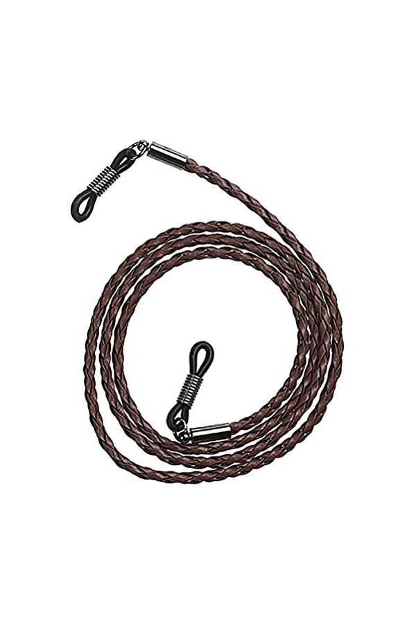 SCIBOR Chaînes de Lunettes tressées en Cuir PU Souple de qualité supérieure, lanière de Support de Lunettes de Soleil