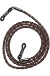 SCIBOR Chaînes de Lunettes tressées en Cuir PU Souple de qualité supérieure, lanière de Support de Lunettes de Soleil