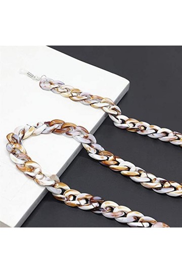 Chaîne de lunettes pour femme Chaîne de lunettes de soleil antidérapante Cordons de lunettes Sangle de lunettes Chaîne de cor