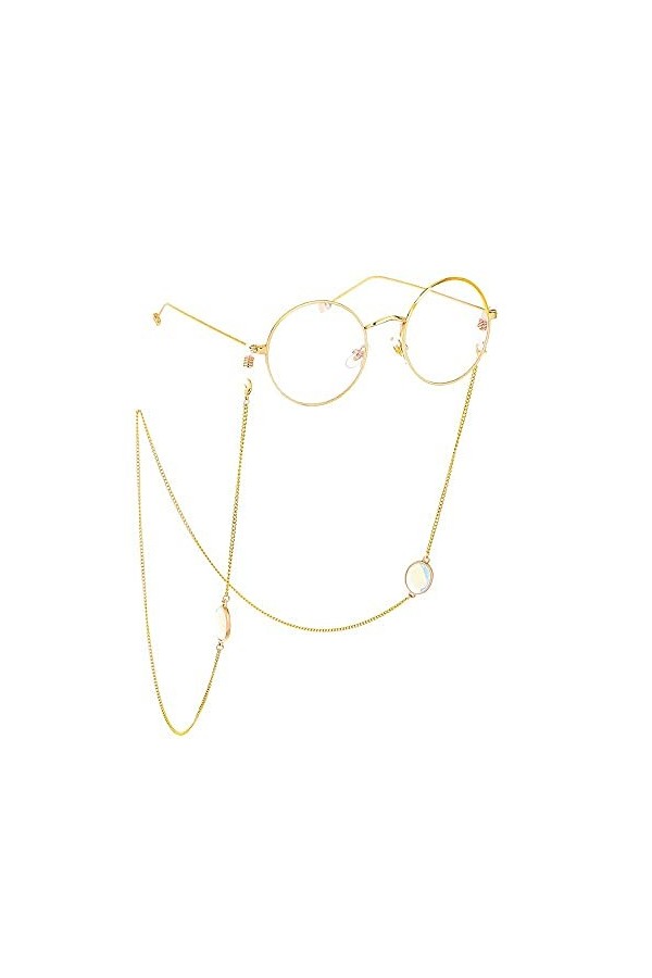 Chaîne de lunettes pour femme Chaîne de lunettes de soleil antidérapante unisexe Cordons de lunettes Sangle de lunettes Chaîn