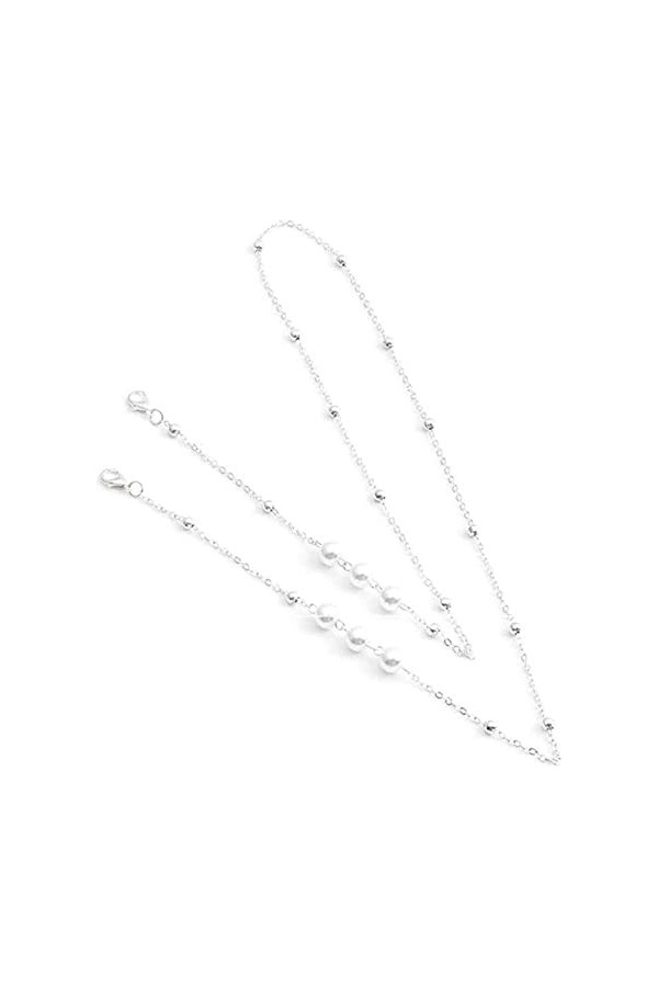 REVAHI Chaînes de Lunettes et Cordon - Cordon de Lunettes élégant en Or/Argent Anti-Perte de Lunettes de Lecture St- Convient