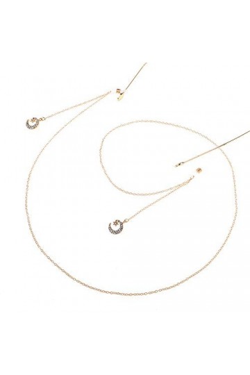 GALSOR Chaînes et cordons de lunettes Chaîne en acier inoxydable lunettes lunettes corde anti-perte chaîne lunettes métalliqu