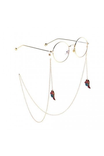 GALSOR Chaînes et cordons de lunettes Eyeglass en acier inoxydable chaîne Porte-chaîne 70cm Eyeglass chaîne Collier Eyeglass