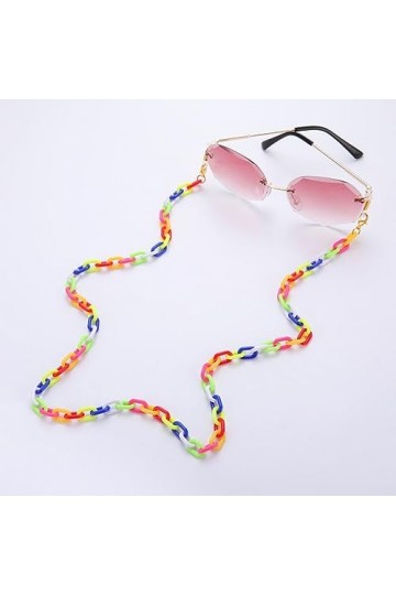Lunettes Chaîne Sangle Titulaire Cordon Acrylique Lunettes De Soleil Collier Titulaire Lunettes Retenue Longe pour Femmes Fil