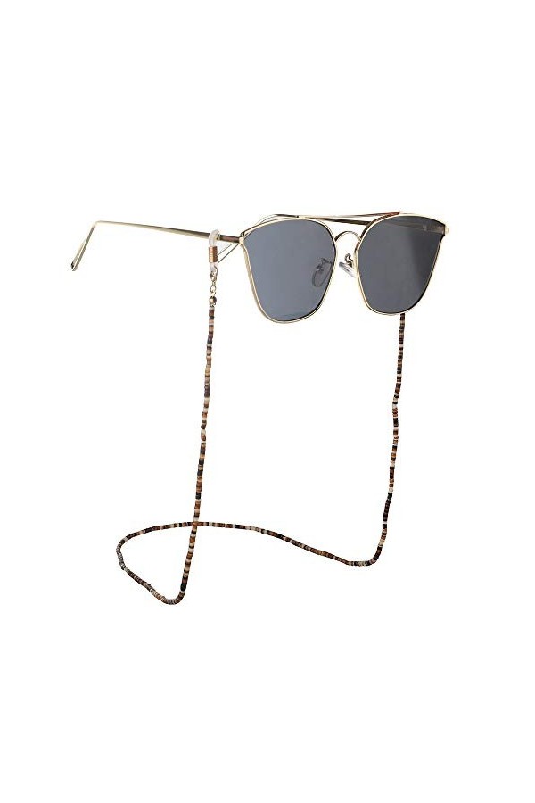 FOUNCY Chaîne de Lunettes Coquille Lunettes de Soleil chaîne Lunettes Cordons Lunettes Sangle Cou Cordon chaîne en Or for Uni
