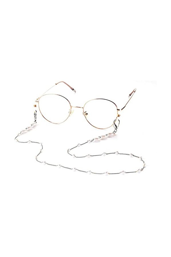 Chaînes de lunettes - Sangle porte-lunettes en forme de cœur pour lunettes de soleil - Chaîne de lunettes de lecture Cordon d