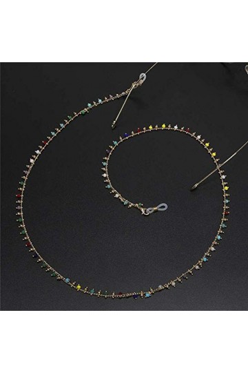 GYC Personnalité Vintage Perlé Chaîne De Lunettes Lunettes De Soleil Collier Sangle Titulaire Cordons Sécurité Antidérapant R
