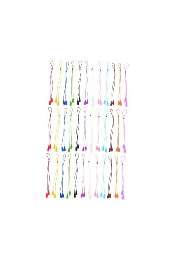 Hemobllo 36 Pcs Cordon De Retenue De Lunettes Cordon De Lunettes Réglable Retenue De Lunettes Sangle De Lunettes De Soleil Sa
