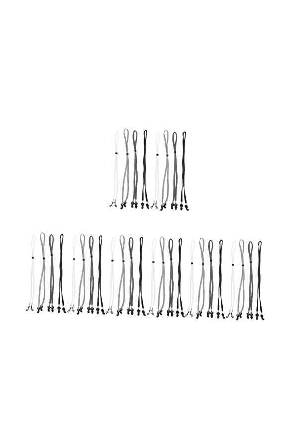 INOOMP 24 Pièces Corde à Lunettes Antidérapante Porte-lunettes Chaîne De Lunettes Cordons De Lanières De Lunettes Titulaire D