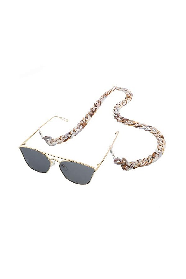 ZWEBY Chaînes de Lunettes Femmes Lunettes De Mme Chaîne Déraper avec Un Cou Facile À Transporter Et À Utiliser Attache 70 Cm