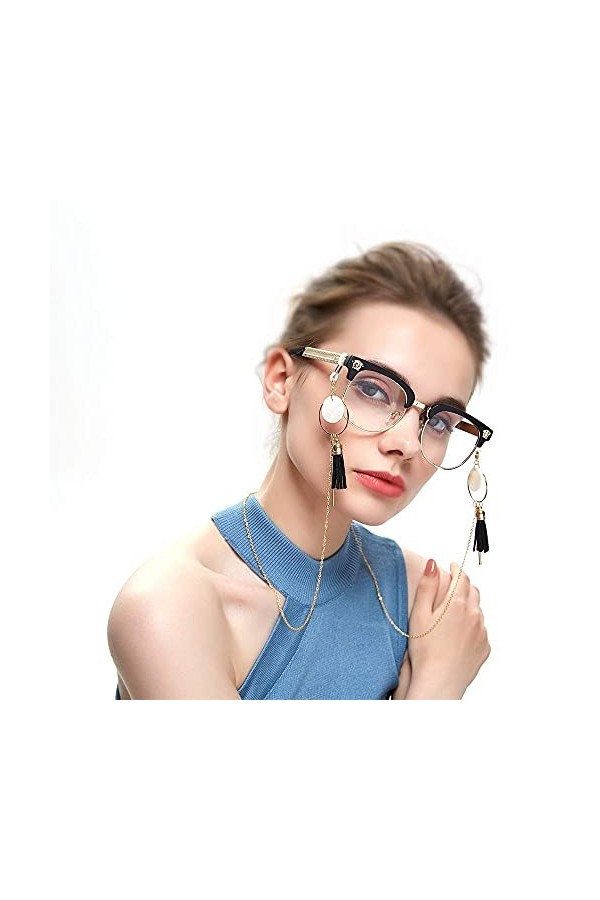 Chaîne de lunettes pour femme Chaîne de lunettes Cordons de lunettes Sangle de lunettes Chaîne de cordon de cou pour femme 80