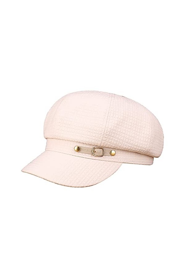 Casquette Gavroche Femme Chapeau de Soleil Respirant Chapeau de Gavroche Newsboy Cap pour Printemps et été Casquette Solide C