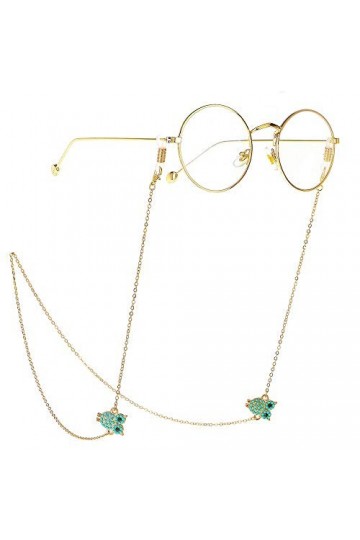 GALSOR Chaînes et cordons de lunettes Eyeglass en acier inoxydable Bracelet en métal chaîne de lunettes for femmes lunettes c