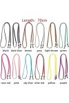 DSFEN Chaîne de Lunettes de Lecture Porte-Cordon Pratique Femmes Hommes Cuir Haute élasticité Sangle de Lunettes de Soleil