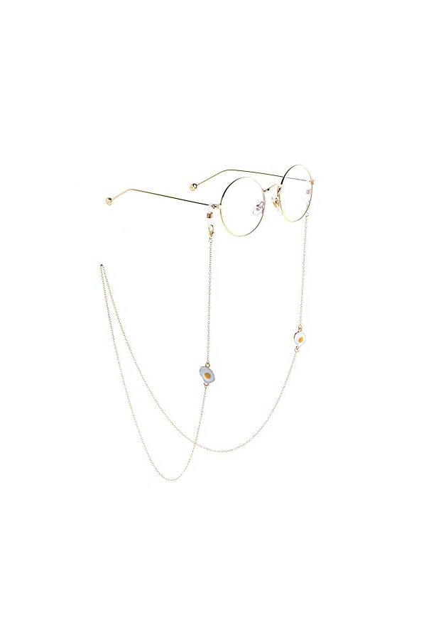 GALSOR Chaînes et cordons de lunettes Chaîne de lunettes en acier inoxydable Lunettes Collier Holder Lunettes Retenue Longe