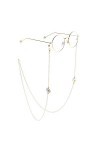 GALSOR Chaînes et cordons de lunettes Chaîne de lunettes en acier inoxydable Lunettes Collier Holder Lunettes Retenue Longe