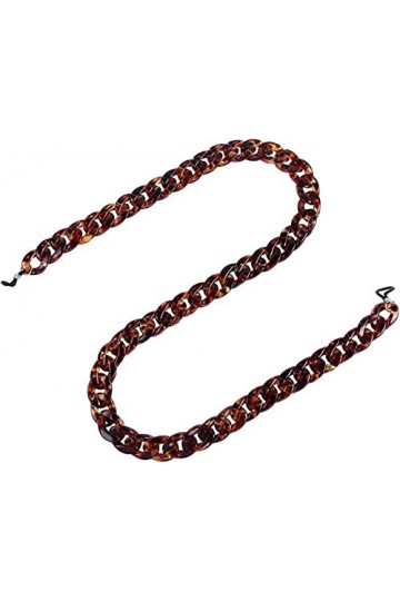 SCIBOR Chaîne de lunettes antidérapante universelle, Texture écaille de tortue, cordon de lunettes de soleil, corde de cou, c