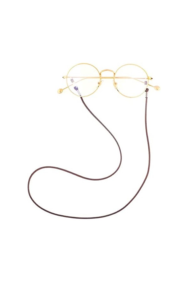 REVAHI Sangle de Porte-Lunettes en Cuir PU Longes de Lunettes durables Support de Cordon réglable retenue sûre pour Lunettes 