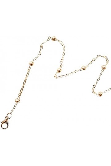 DSFEN Classique Traditionnel Fixer Lunettes Cordon Collier Lunettes Cordon Anti-Loose Spectacle Corde Chaîne,Golden