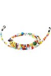DSFEN 1 Pcs Universel Lunettes Chaîne Lunettes Collier Chaîne Décoratif Lunettes Chaîne Multicolore Perlé Lunettes Porte-Lune
