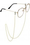 SCIBOR Chaînes de lunettes plaquées or, sangle de retenue de lunettes de soleil, support de sangle de lunettes pour femmes…