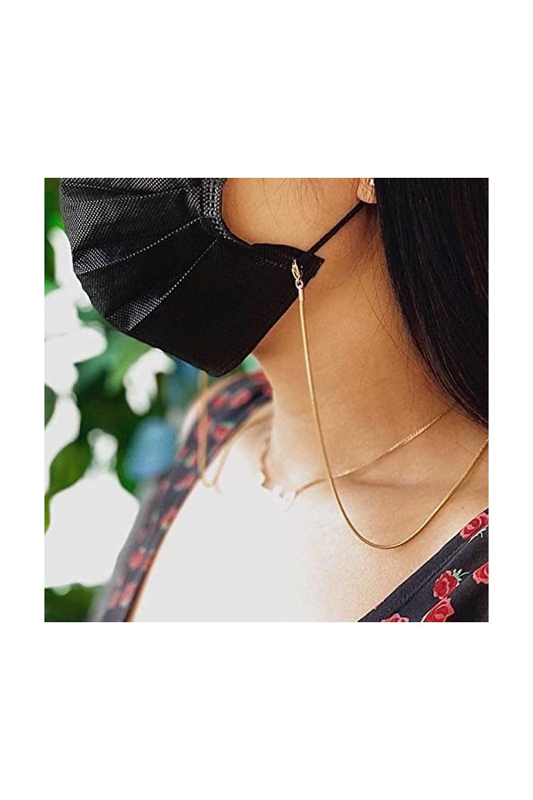 SCIBOR Chaînes de lunettes plaquées or, sangle de retenue de lunettes de soleil, support de sangle de lunettes pour femmes…