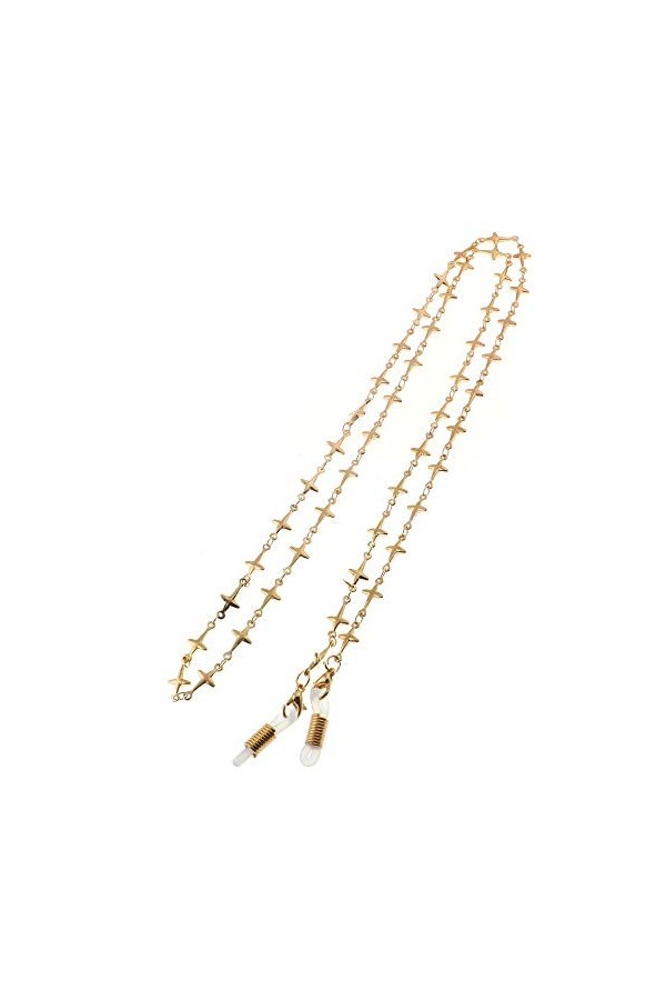 FOUNCY Chaîne de Lunettes Chaîne de Lunettes for Femmes Cordons de chaîne rétro Lunettes de Vue Sangle Sangle Cou Cordon Lune