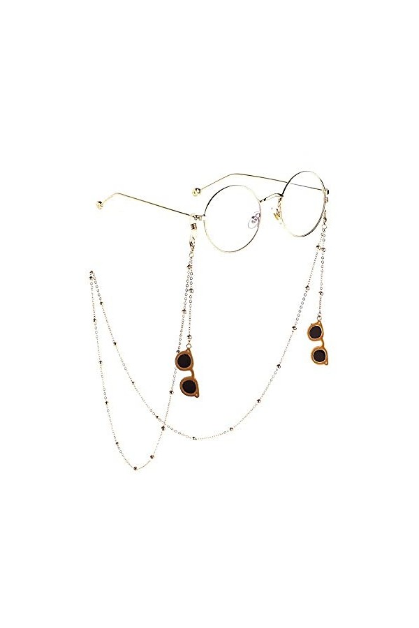 Chaîne de lunettes pour femme Chaînes de lunettes pour femmes Cordons de lunettes Sangle de support de lunettes de soleil San
